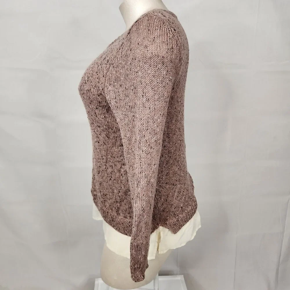 3/$25 Lane Bryant Chunky Knit Mixed Media Sweater Sz 18/20